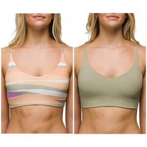 Prana Willow Falls Reversible Top Women's Large Waves Bikini Beach Vacation